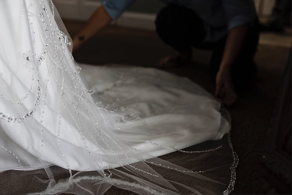 DIY Wedding - Bride Getting Ready Details : Winter Park, Florida
Wedding Dress, Sparkle Wedding Dress, Wedding Sequins, Wedding Dress Train, Wedding Details, Orlando Wedding
