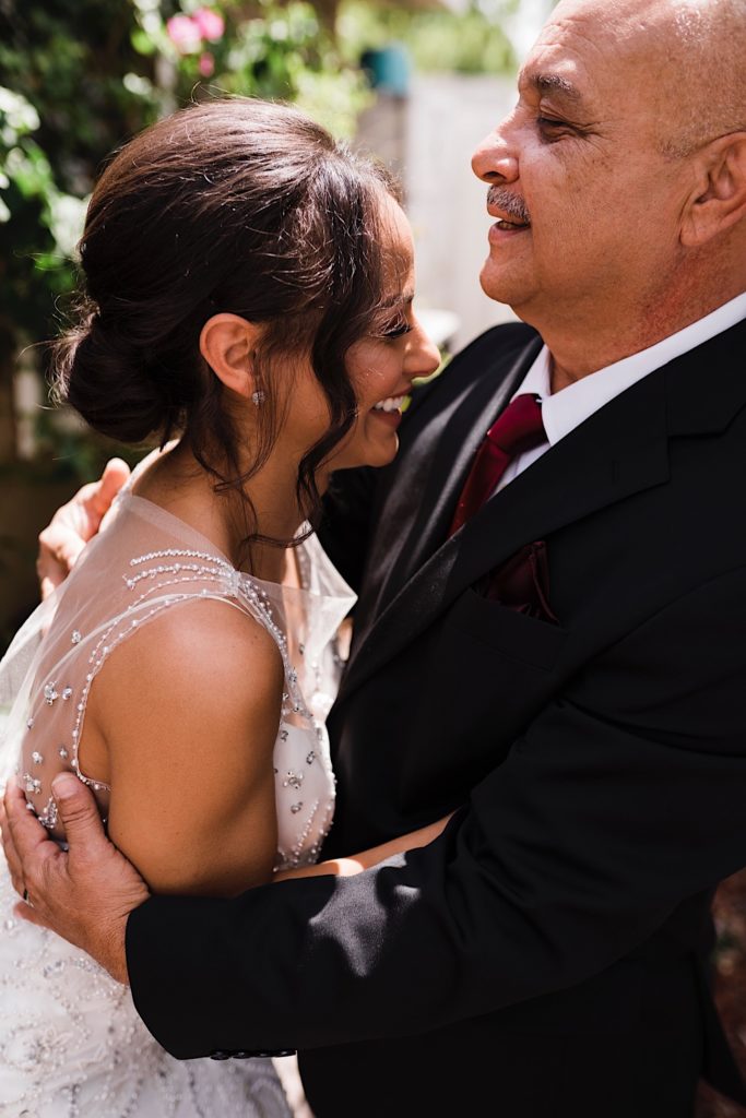 Father Daughter First Look- Bride Getting Ready Details : Winter Park, Florida
Bride and Father First Look, Wedding Dress, Bride, Bride Hair, Orlando Wedding 