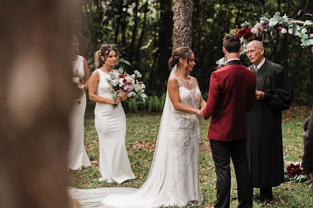 Wedding Ceremony: 
Winter Park, Florida

Maid of Honor, DIY Florals, DIY Geometric Alter, Groom, Bride, Wedding Dress