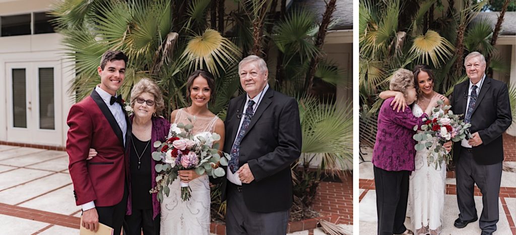 Wedding Reception: 
Winter Park, Florida

Groom, Bride, Parents of Groom, Grandparents