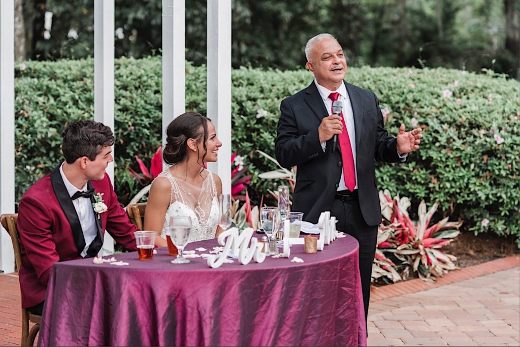 Wedding Reception: 
Winter Park, Florida

Bride, Groom, Wedding Speech, Father of Bride